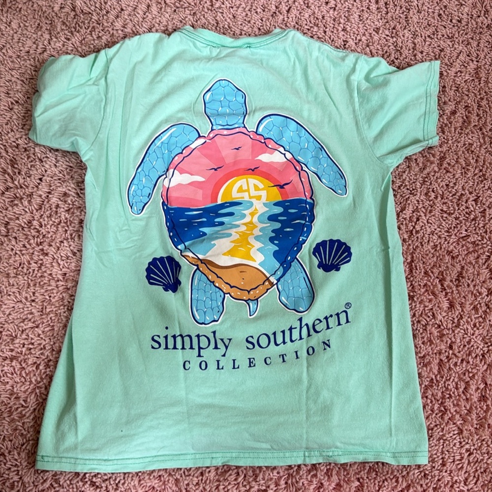 Women’s simply southern turtle sunset